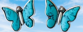 Turquoise Butterfly Earrings