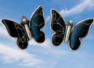 Black Butterfly Earrings