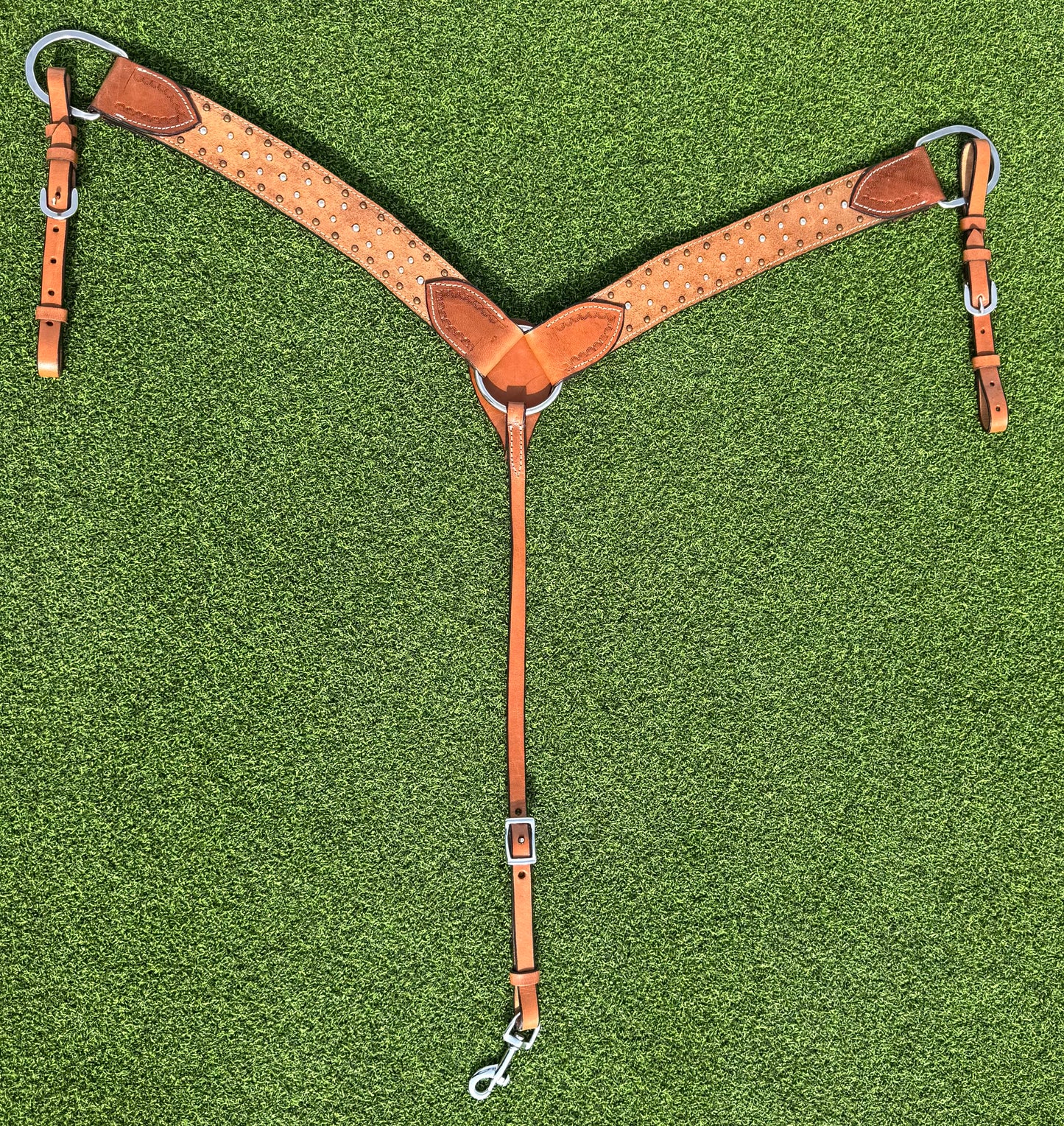 Rough-Out Ranchy Breastcollar Silver / Copper Dots