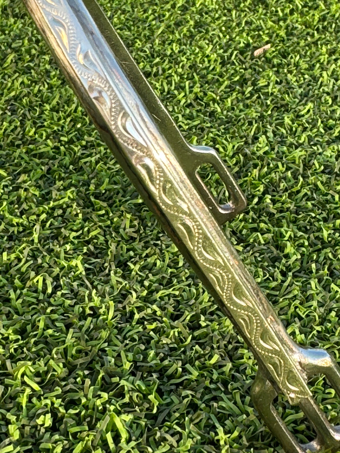 Ladies 1" Engraved Sterling Silver Humane English Spurs