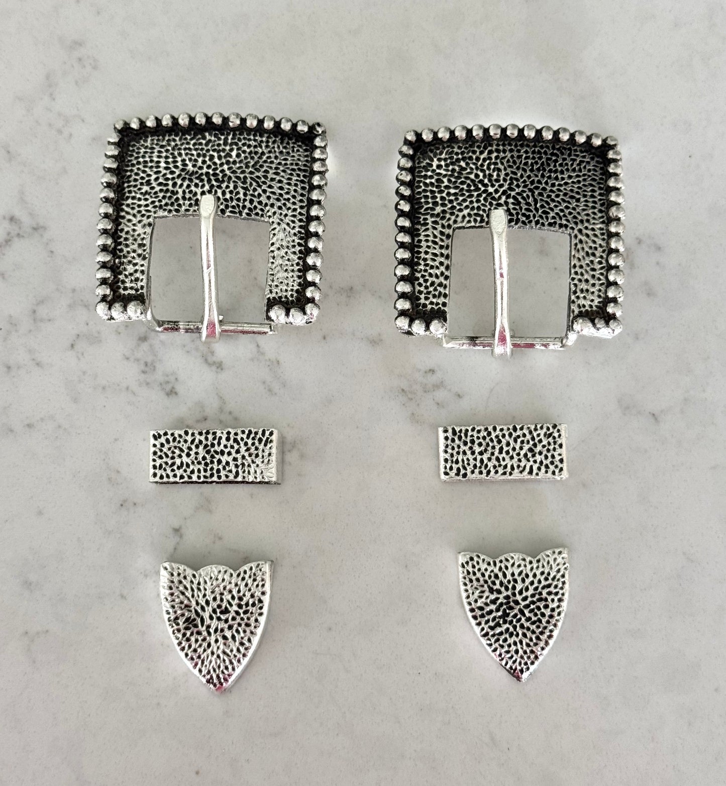 Antique Hammered Buckles, 1”
