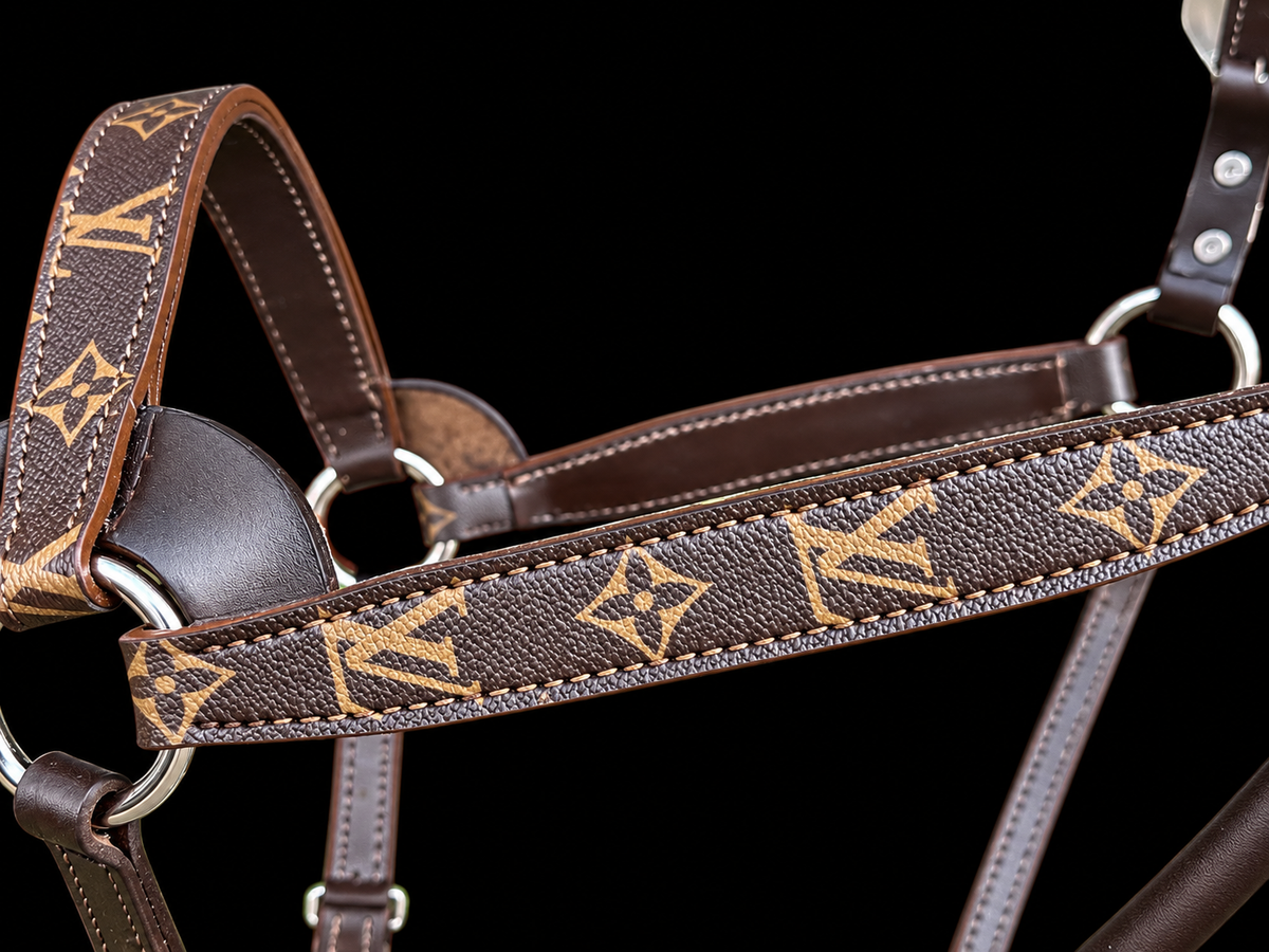 Fairytail Leather Co Brown Designer Halter - Large