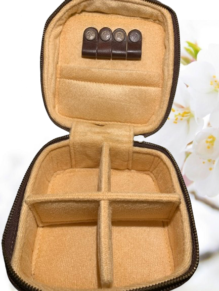 Brown Cowhide Jewelry Box