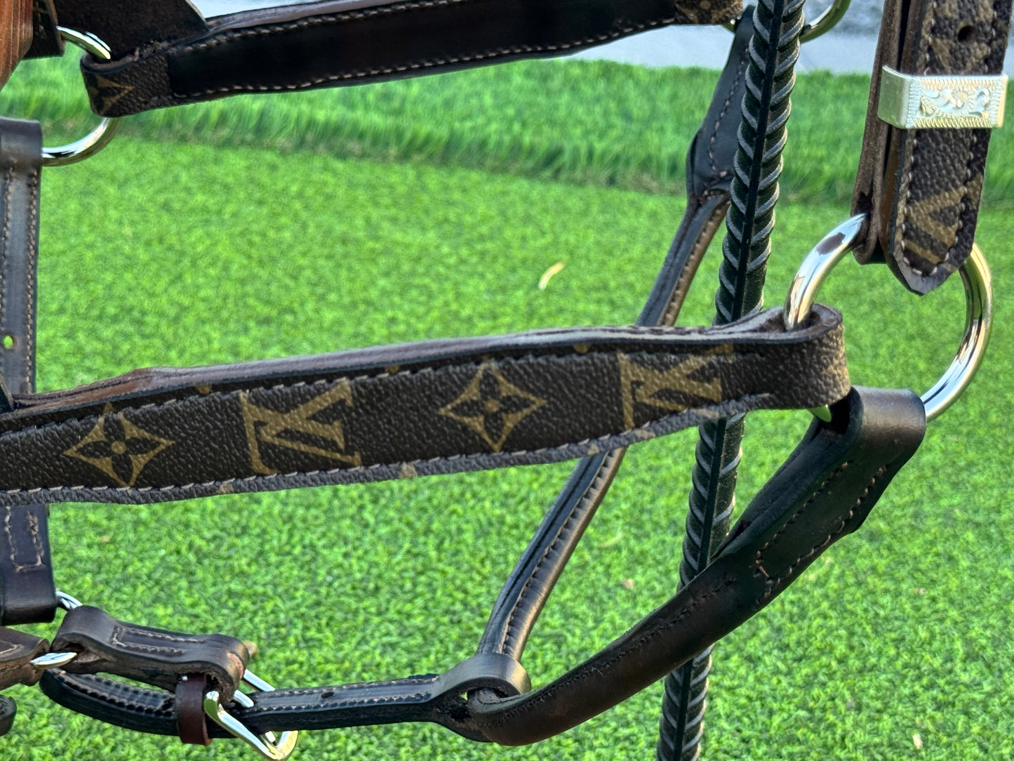 Fairytail Leather Co Brown Designer Halter - Average Horse Size