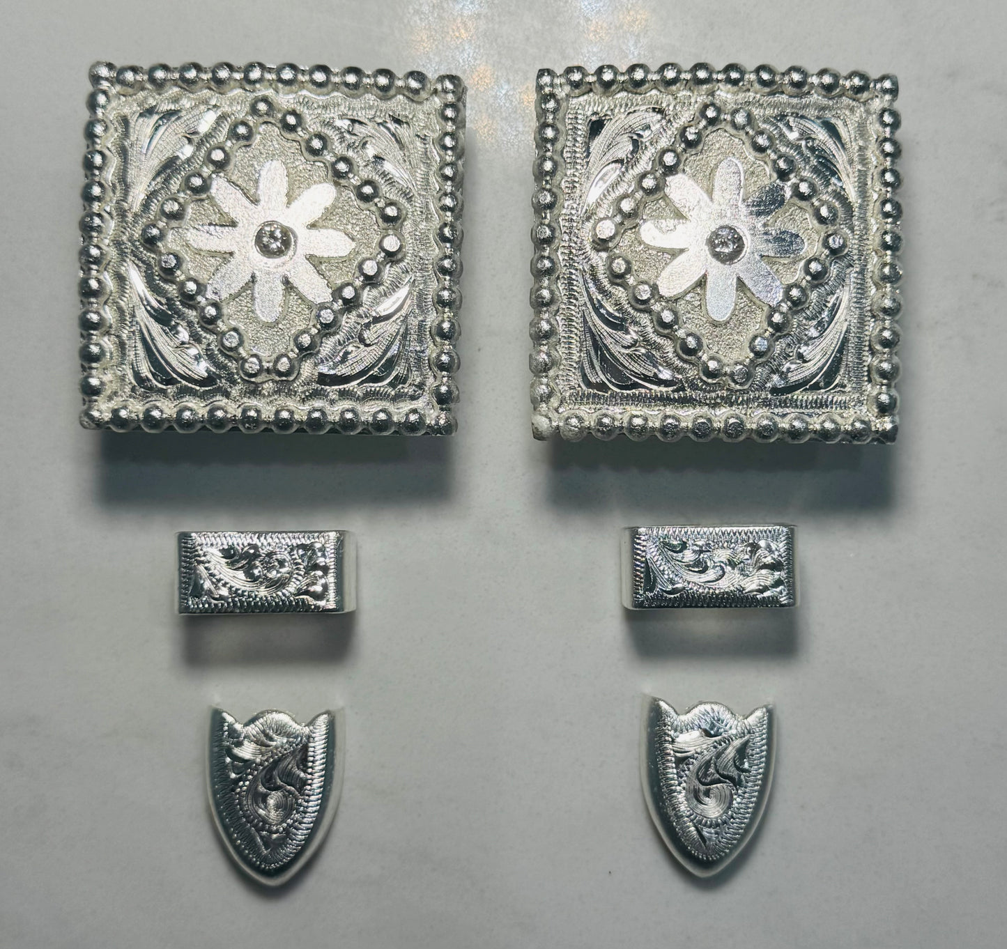 German Silver Spur Rowell Buckles, 5/8”