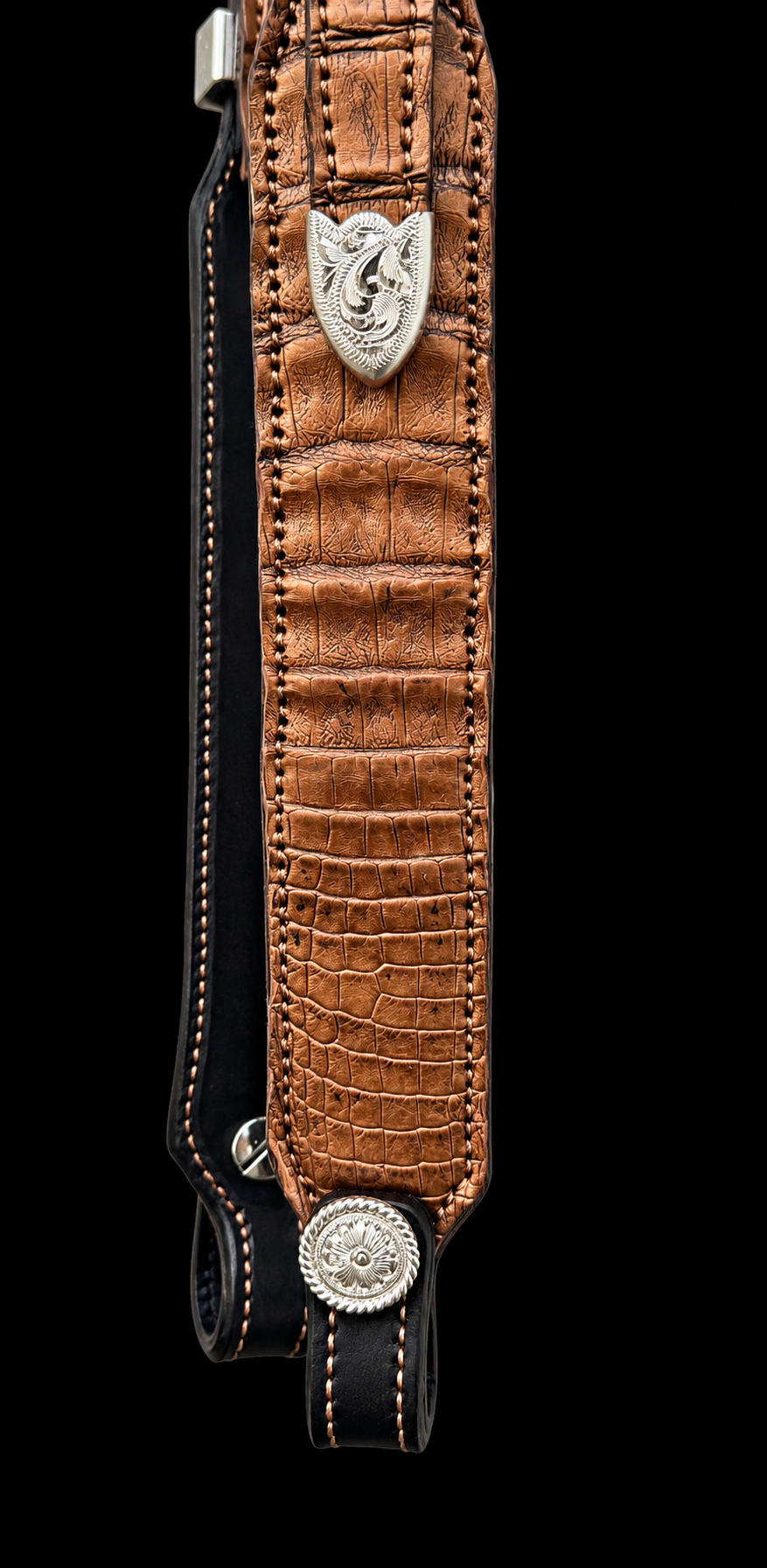 Fairytail Leather Gold Caiman Headstall