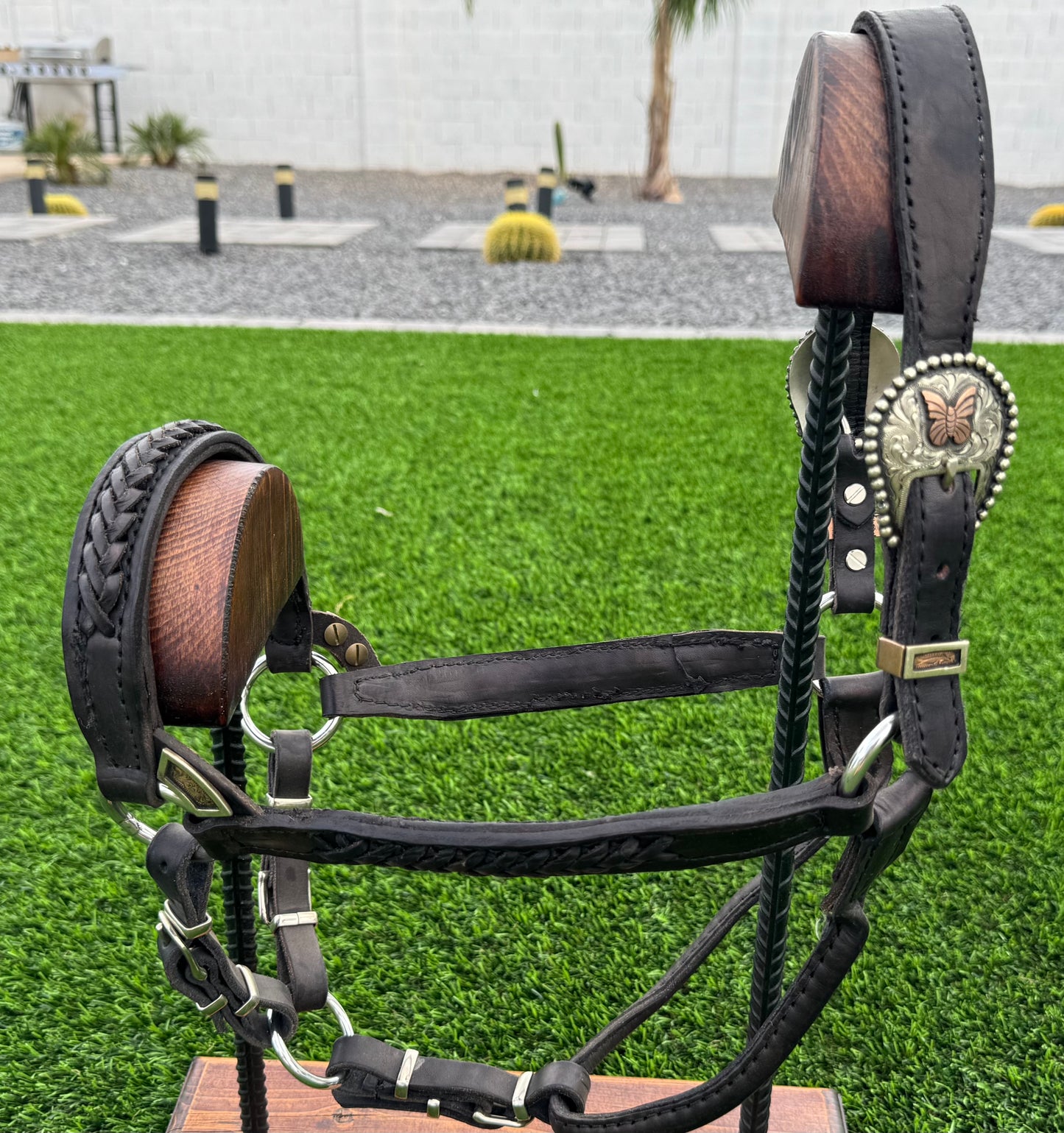 Black Braided Congress Cut Halter