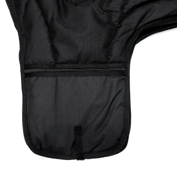 Padded & Quilted Western Saddle Carrier, Black