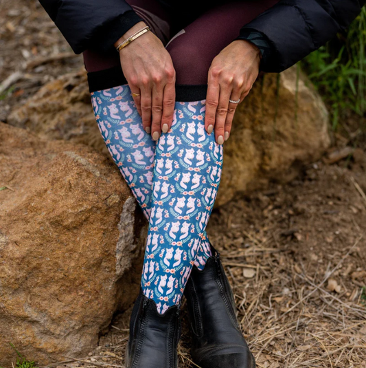 Dreamers & Schemers Foxy Flowers Pair & a Spare Socks