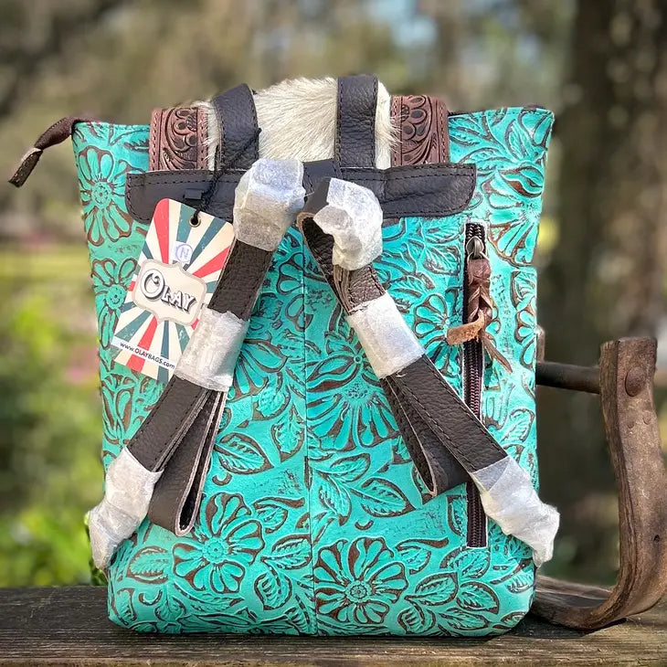 Cowhide Leather Backpack Shoulder Bag