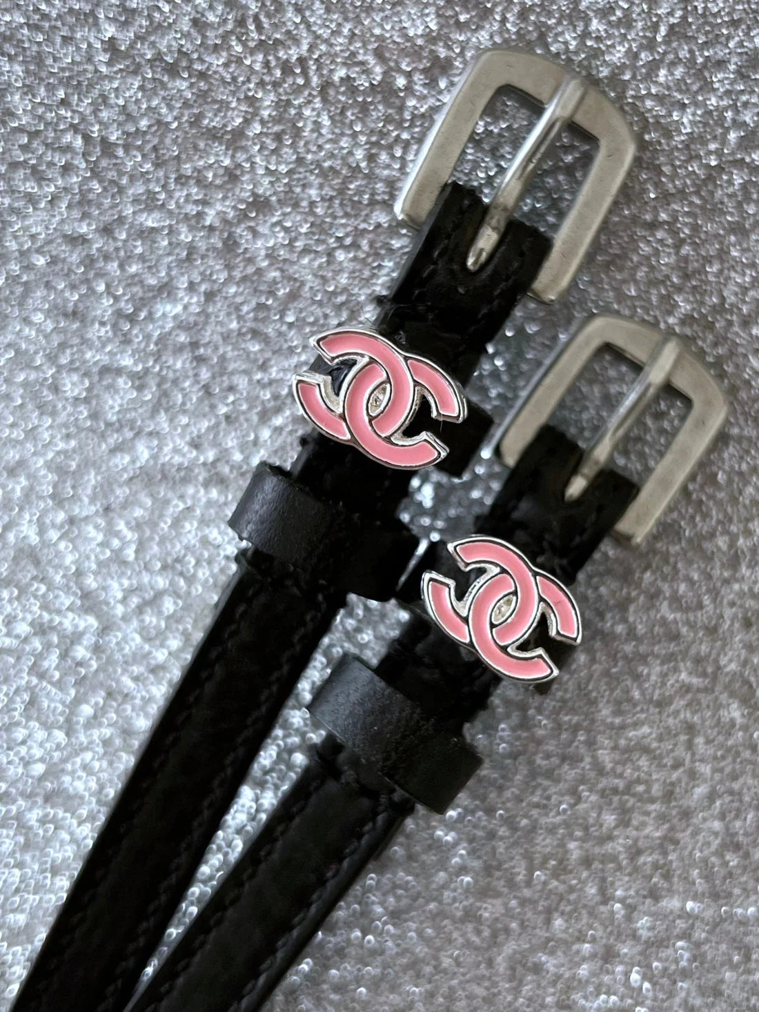 ManeJane Double C's Pink English Spur Straps