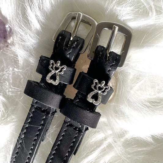 ManeJane Silver Bling Angel English Spur Straps