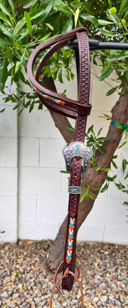 Fairytail Leather Co Kangaroo Lace Ranch Headstall
