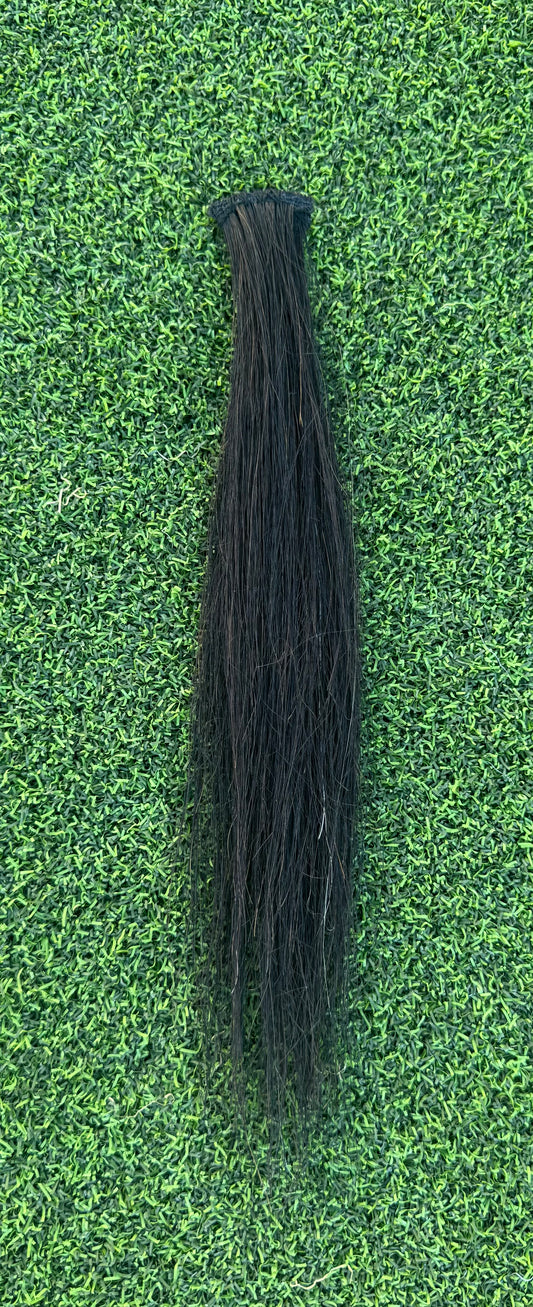 Clip In Natural Black Forelock Extension