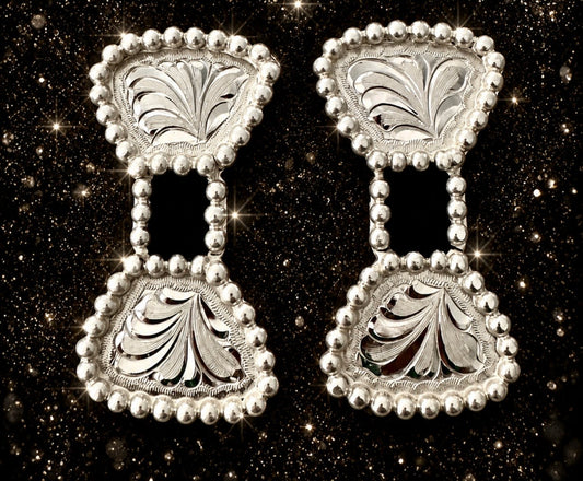 German Silver Bow Buckles, 5/8”