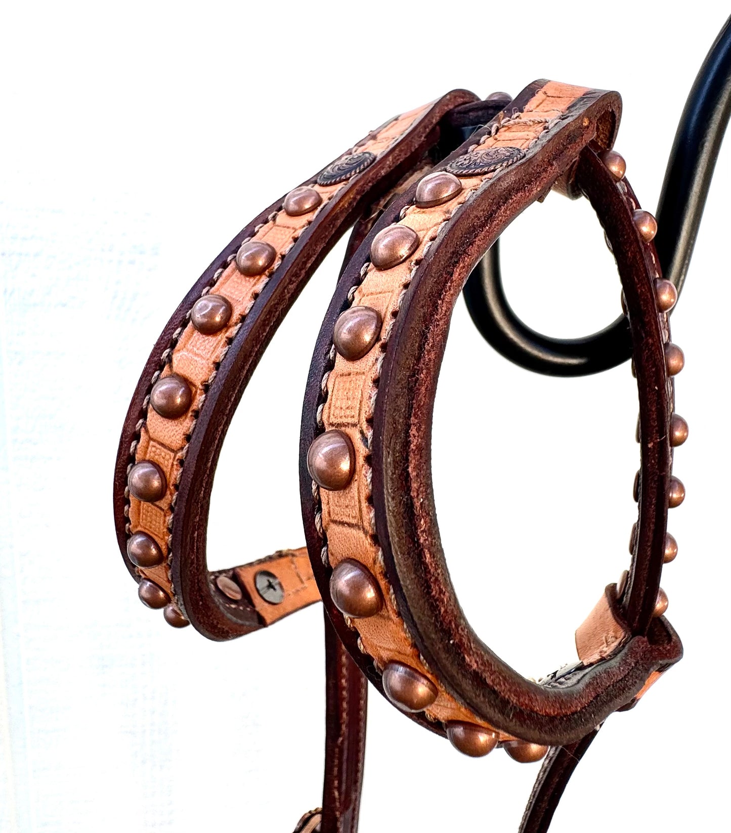 Fairytail Leather Co Mahogany Two-Tone Ranch Headstall