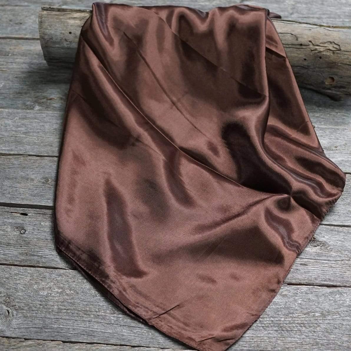 35X35" Solid Brown Wild Rag / Scarf