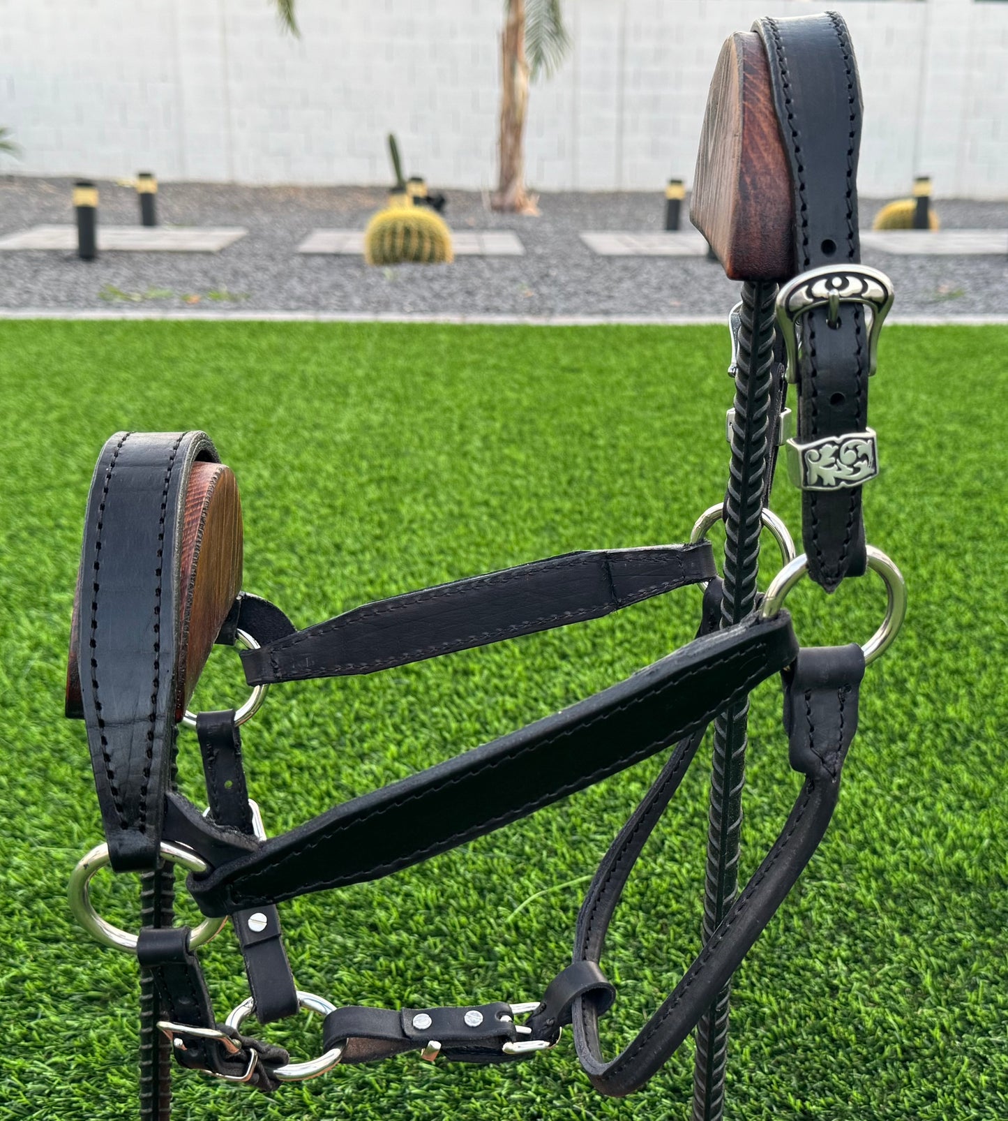 Black Horse Size Halter