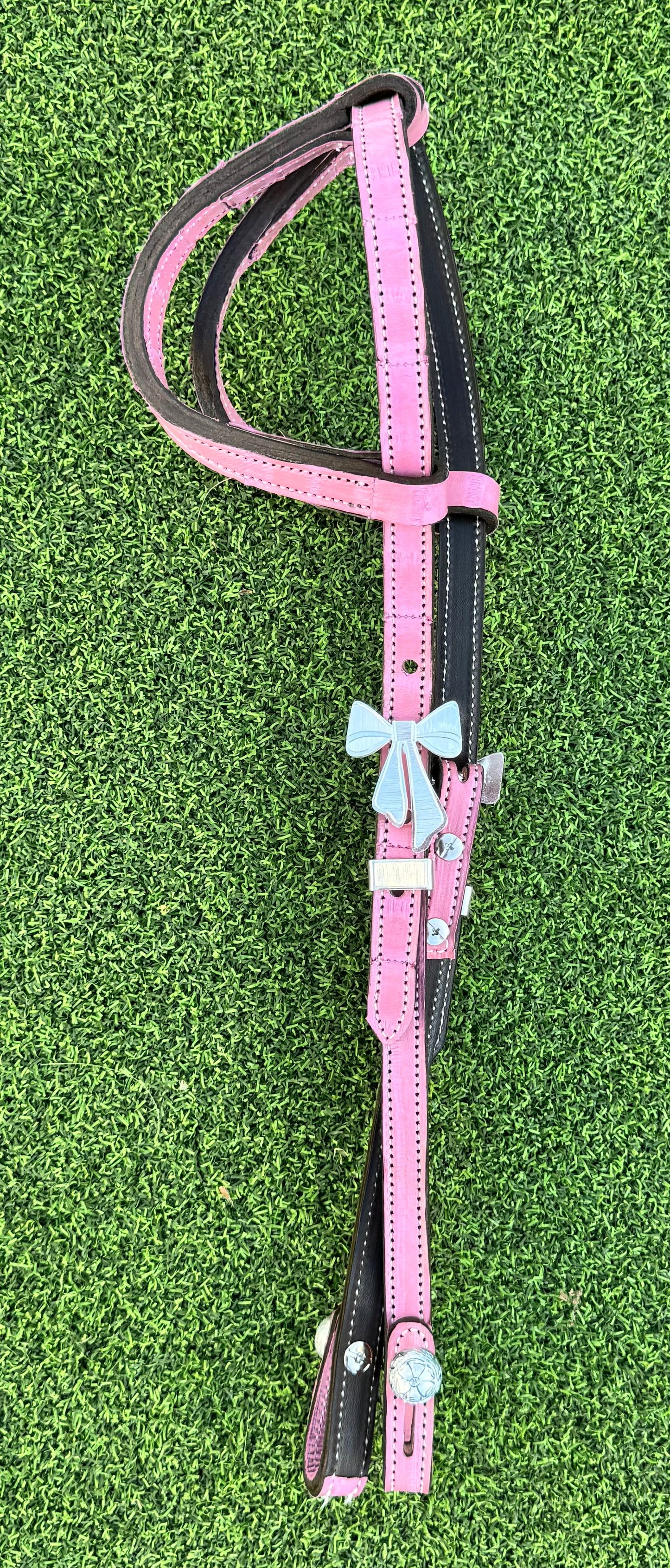 Fairytail Leather Co Dusty Pink Eel Headstall