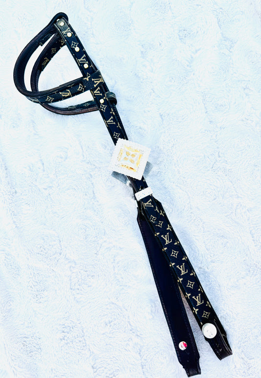 Fairytail Leather Co Black Designer Headstall