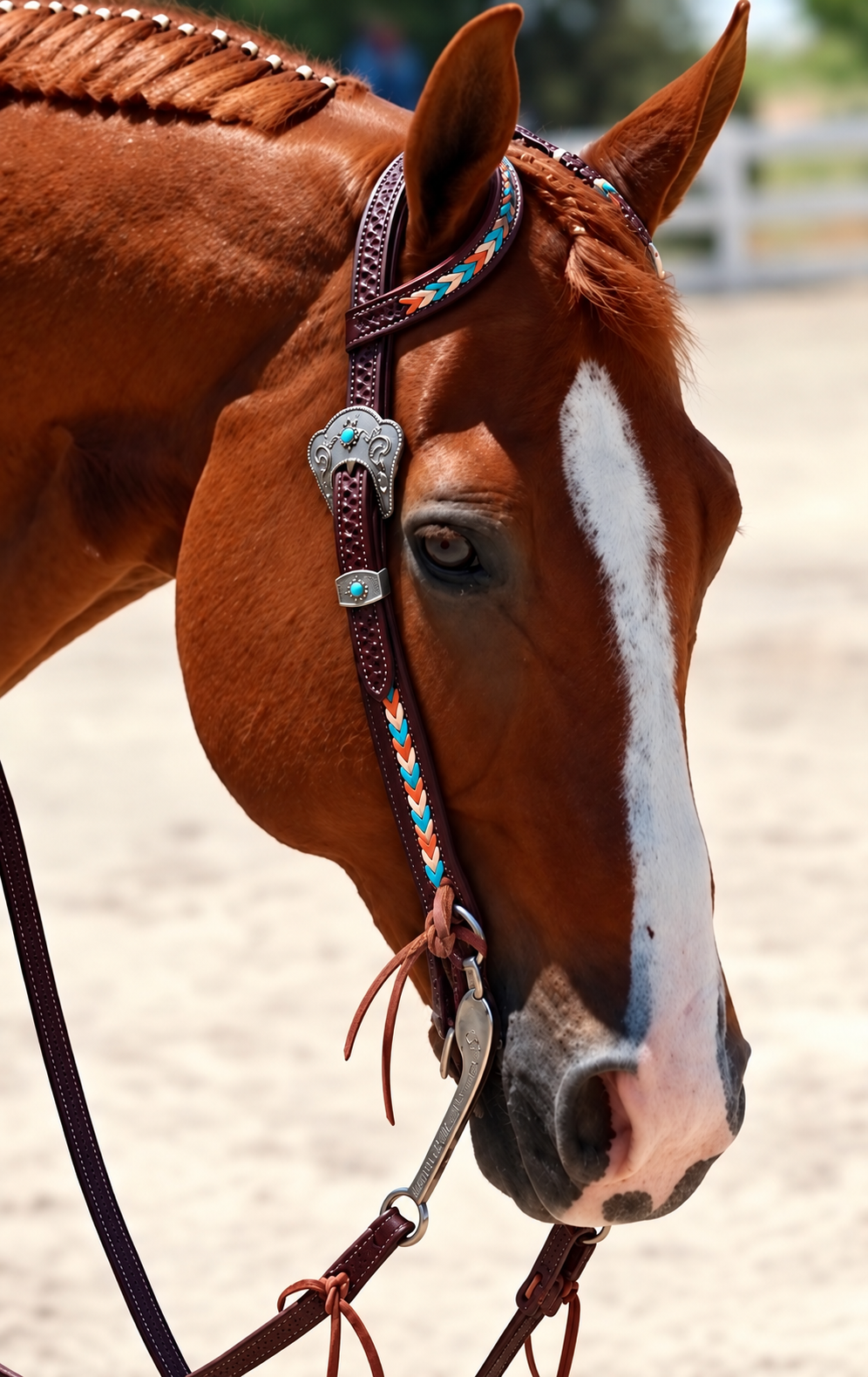 Fairytail Leather Co Kangaroo Lace Ranch Headstall