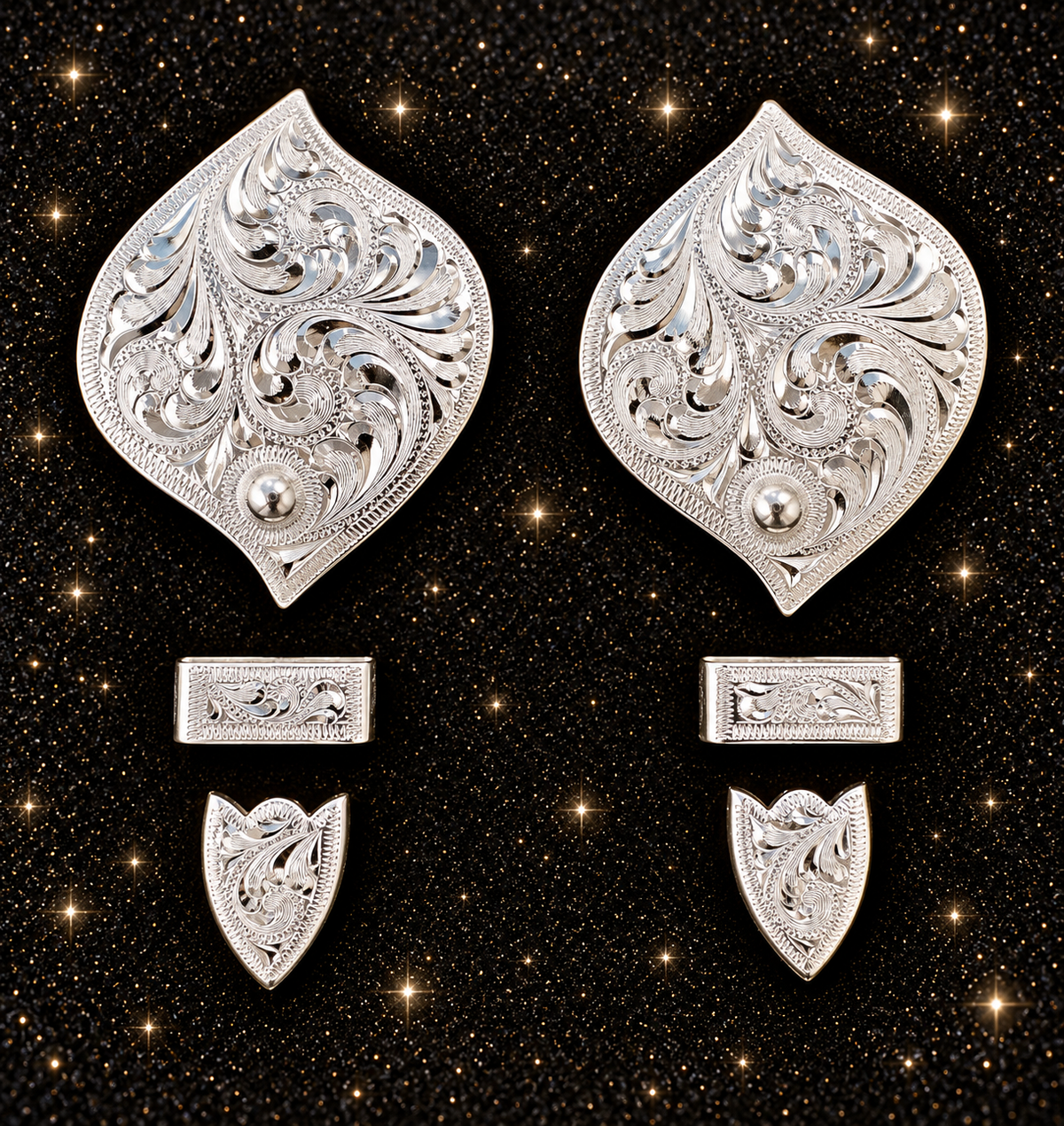 German Silver Buckles, 5/8”