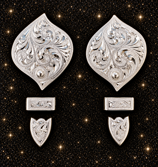 German Silver Buckles, 5/8”