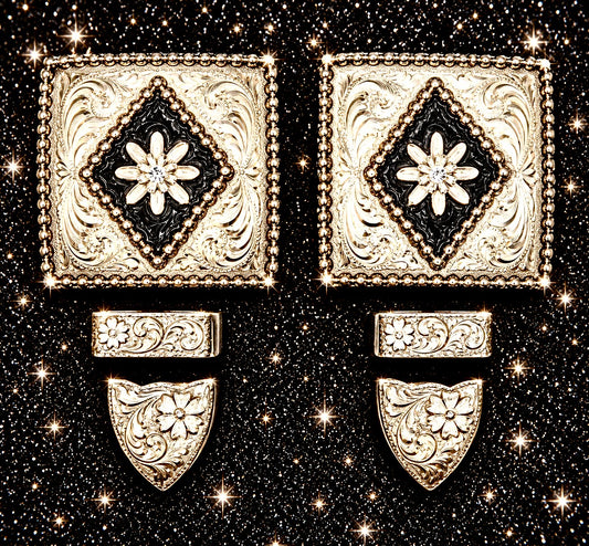 Silver Overlay Buckles, 5/8”