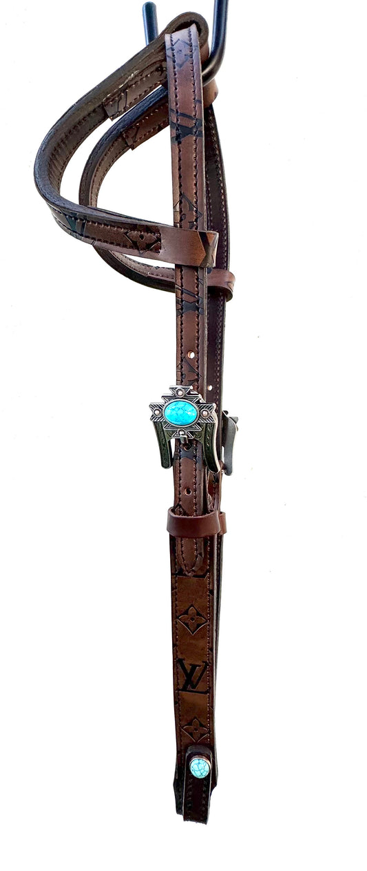 Fairytail Leather Co Brown Designer Headstall