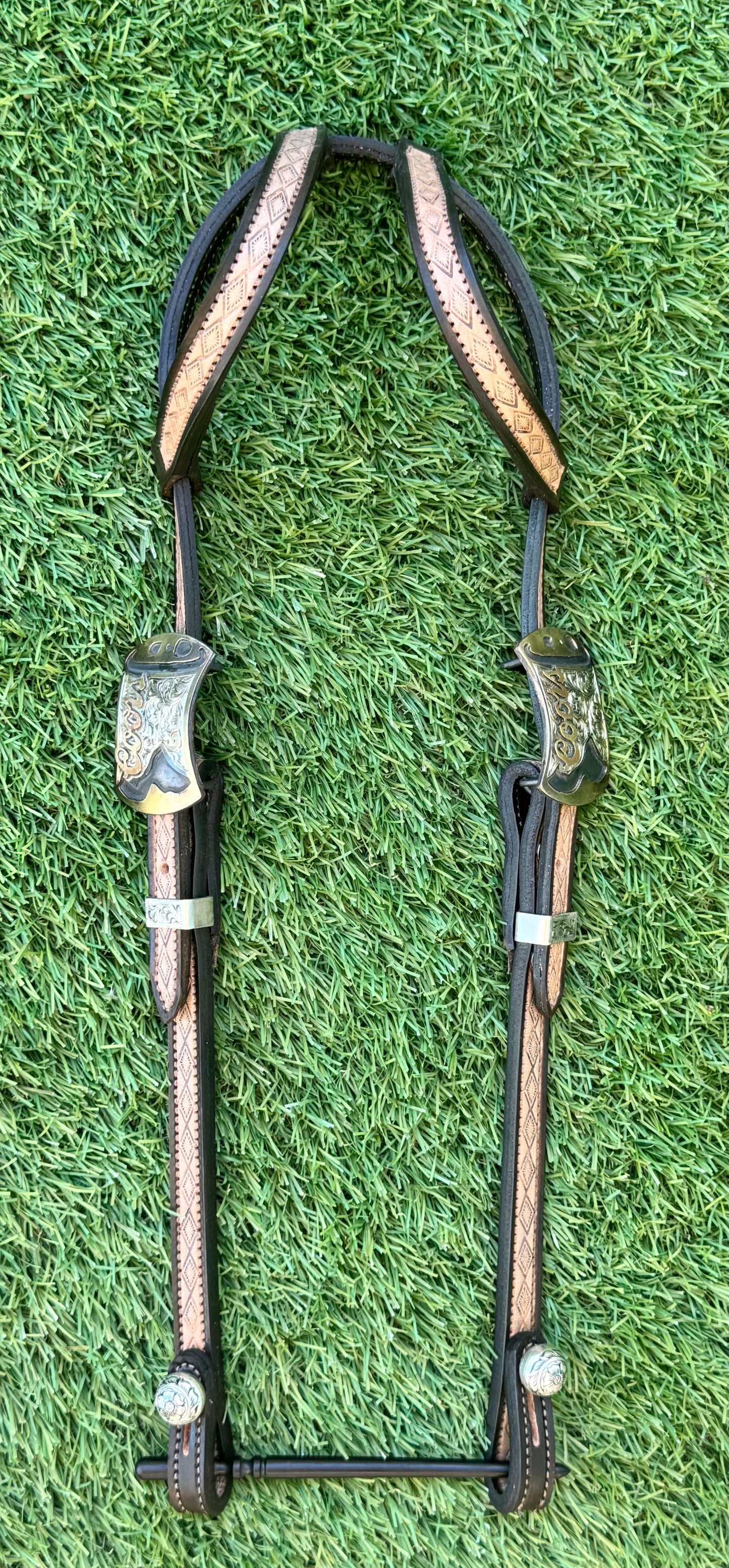 Fairytail Leather Co Two-Tone Beer Buckle Headstall