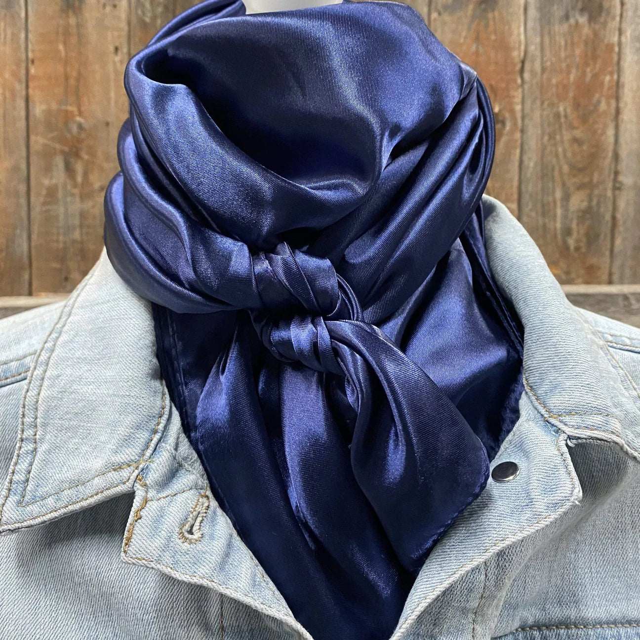 35X35" Solid Dark Blue Wild Rag