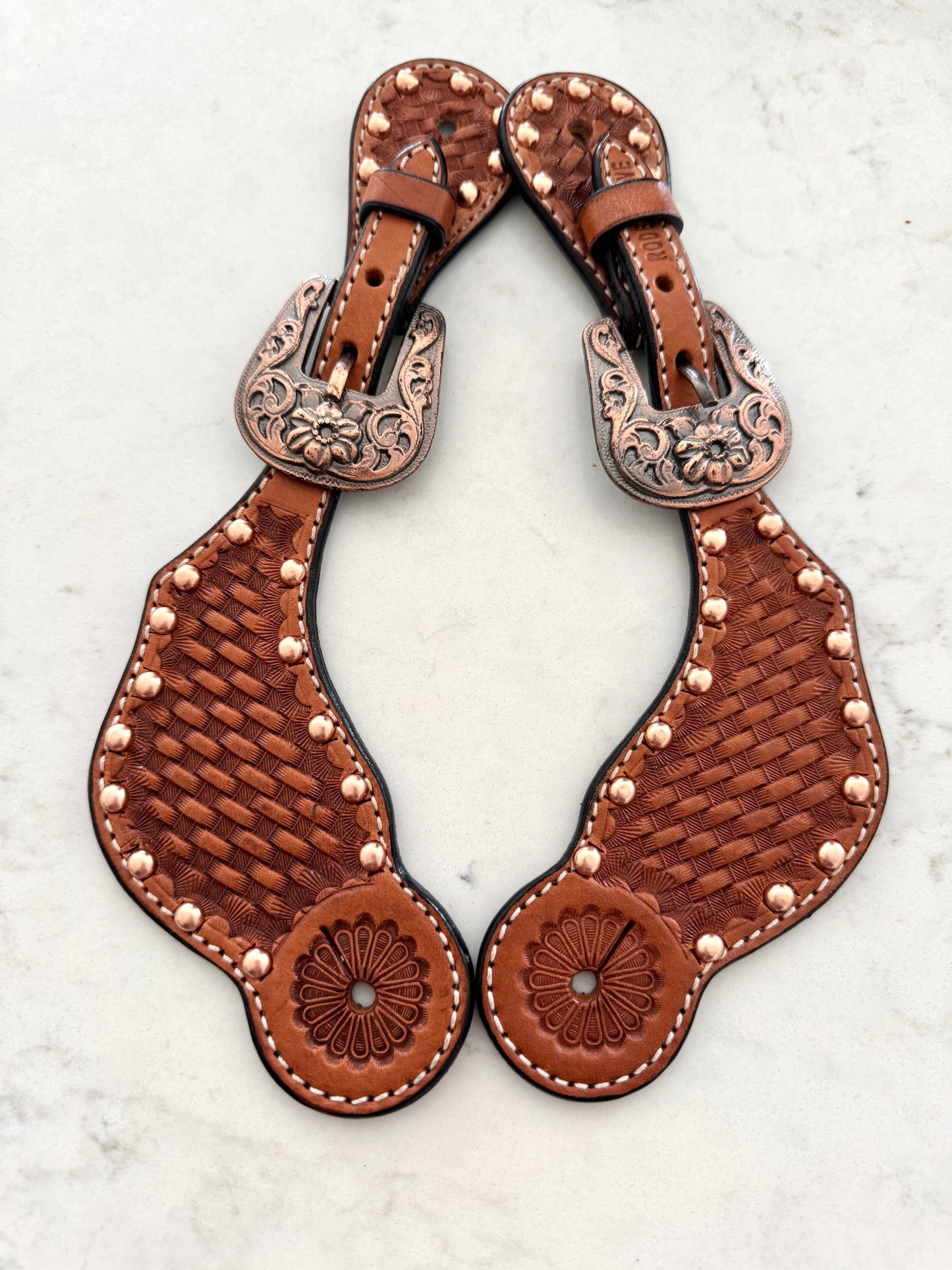 Ladies Western Spur Straps, Copper