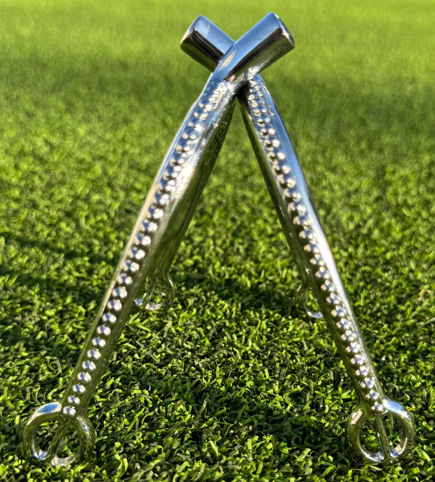 Ladies 1" Silver Dots Canted English Spurs