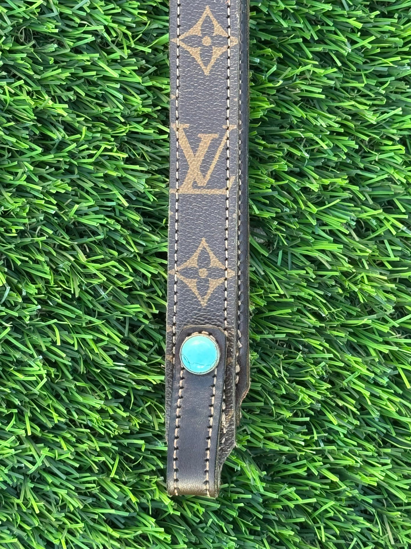 Fairytail Leather Co Brown Designer Headstall, German Silver