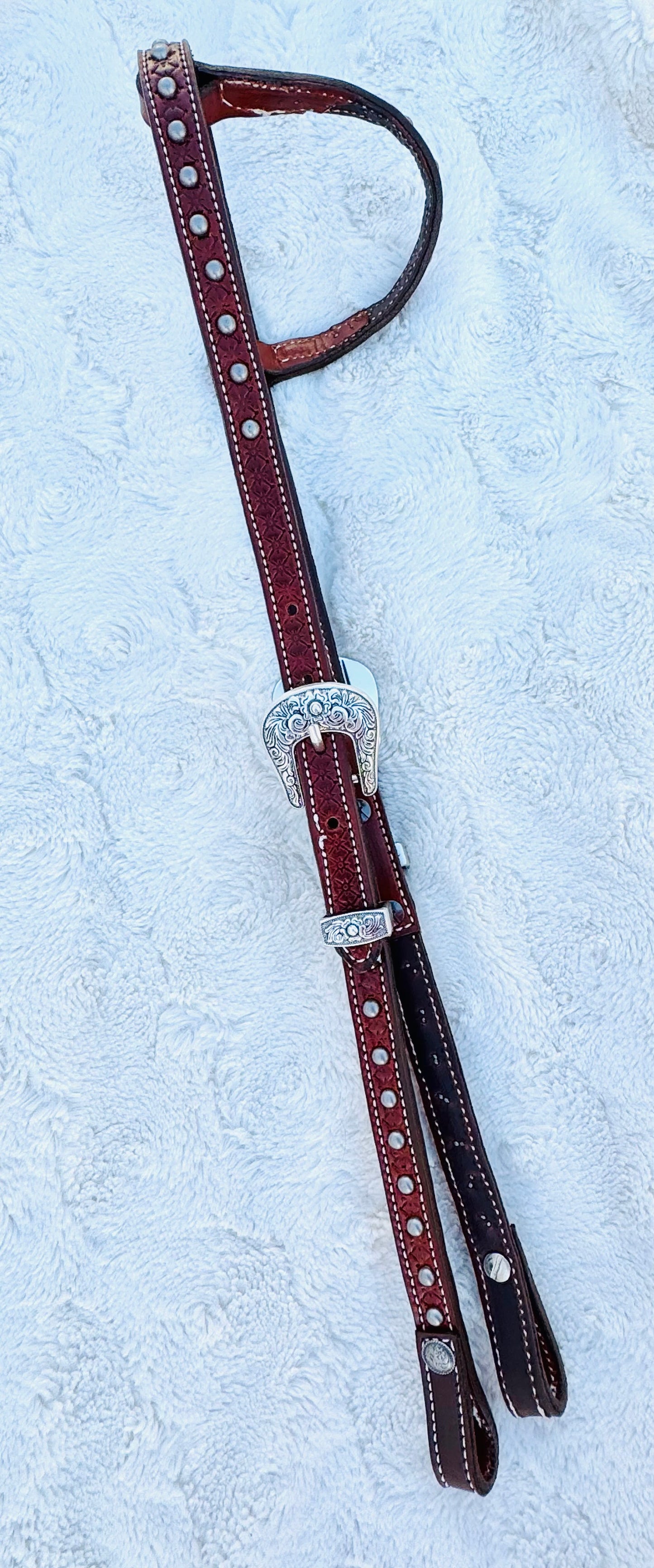 Fairytail Leather Co Russet Ranch Headstall with Spots