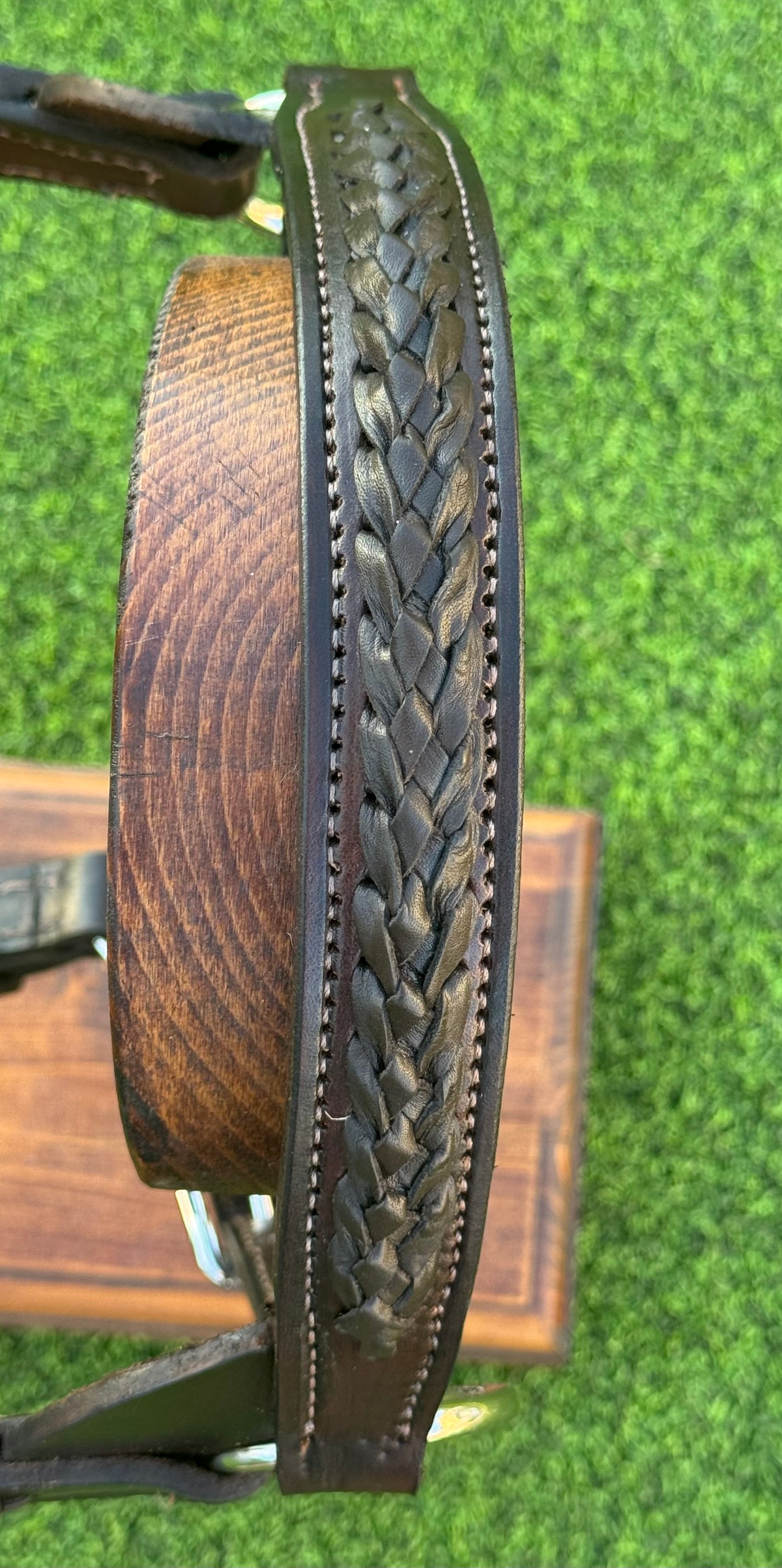 Fairytail Leather Havana Braided English Show Halter - SPECIAL ORDER, ALLOW 4 WEEKS