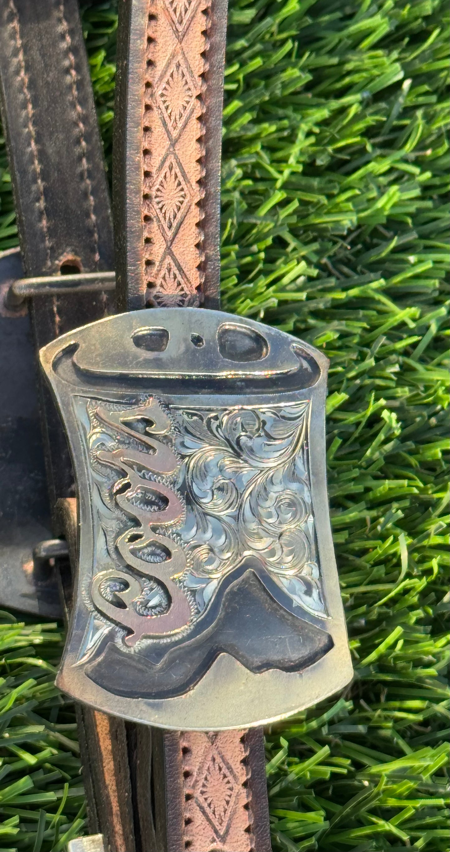 Fairytail Leather Co Two-Tone Beer Buckle Headstall