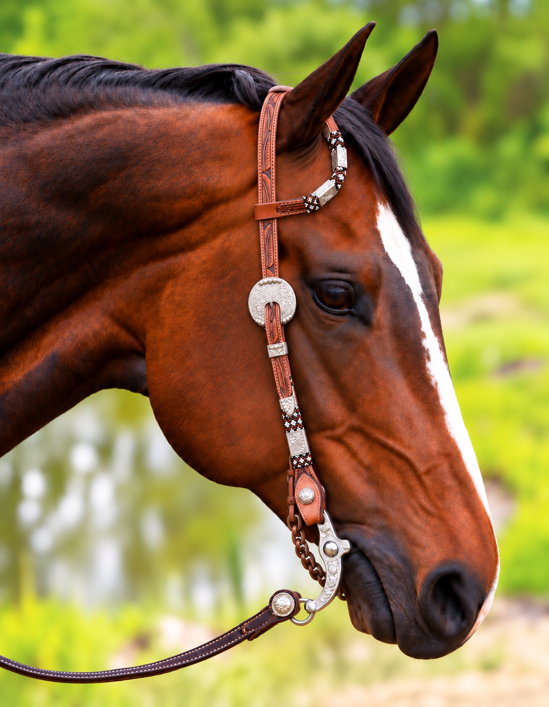 Beaded Headstall