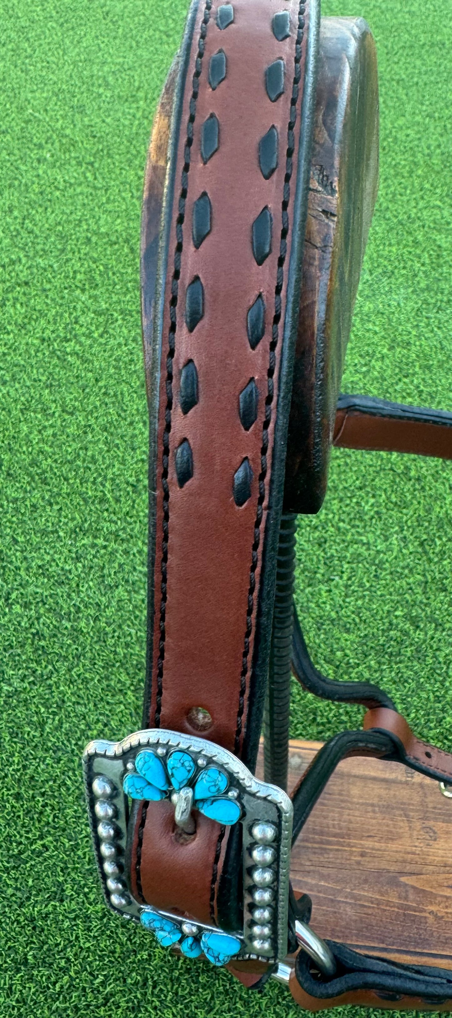 Chestnut Buckstitch Ranch Halter