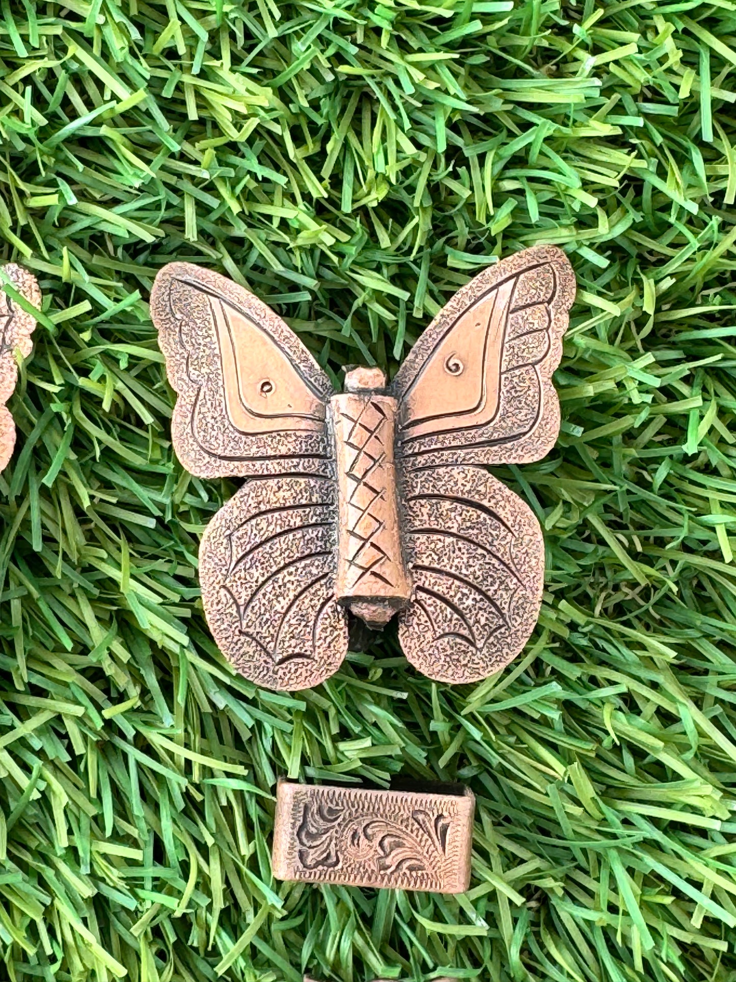 Antique Copper Butterfly Buckles, 5/8”
