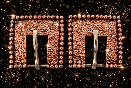 Copper Hammered Buckles, 5/8”