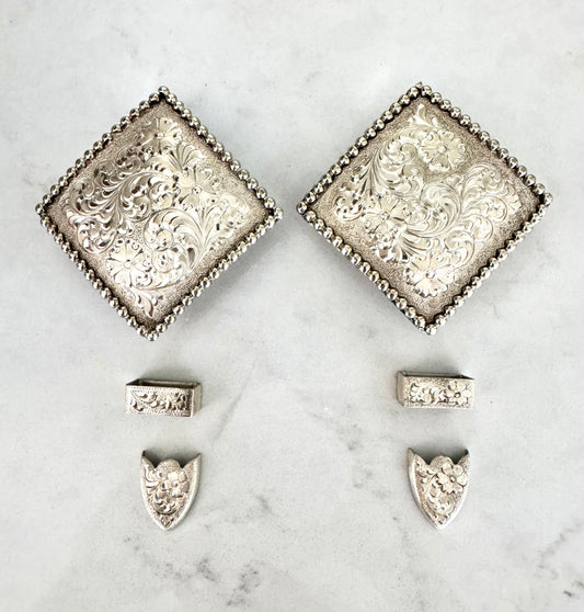 Silver Overlay Buckles, 3/4”