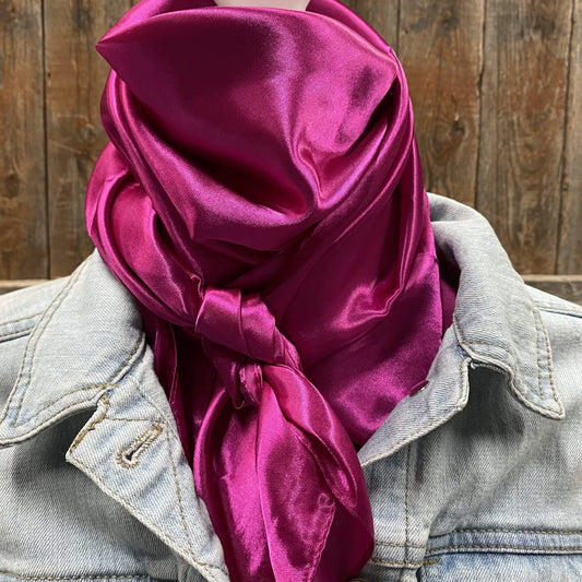 35X35" Solid Fuchsia Wild Rag