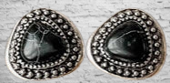 Southwestern Black Triangle Earrings