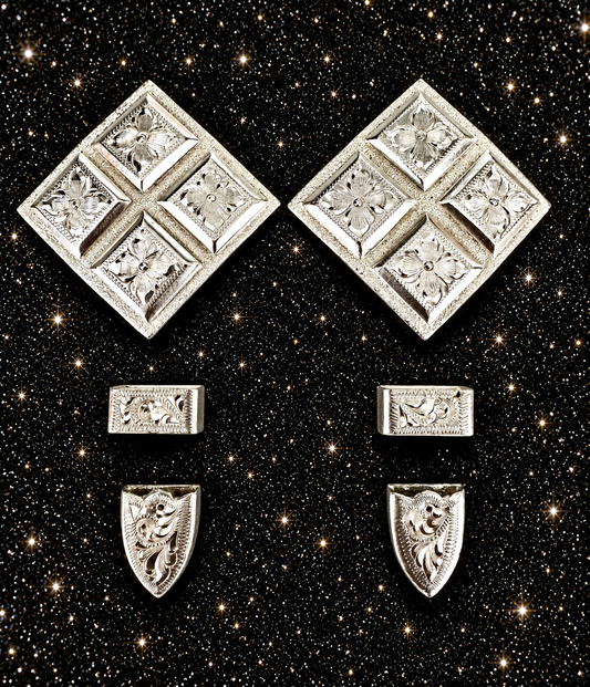 German Silver Buckles, 5/8”
