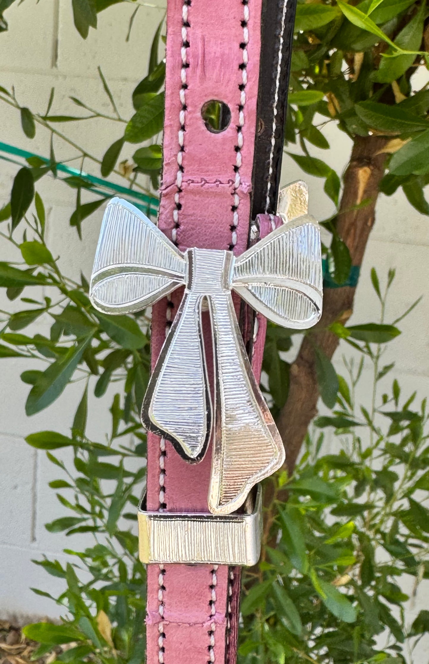 Fairytail Leather Co Dusty Pink Eel Headstall