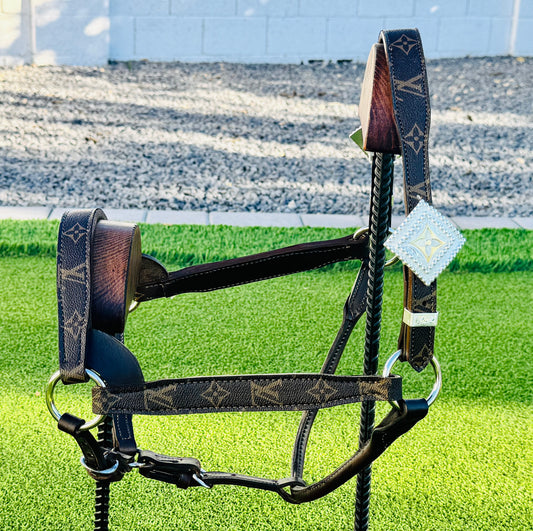 Fairytail Leather Co Brown Designer Halter - Large