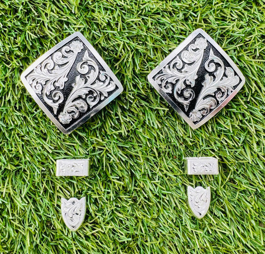 German Silver Buckles, 5/8”