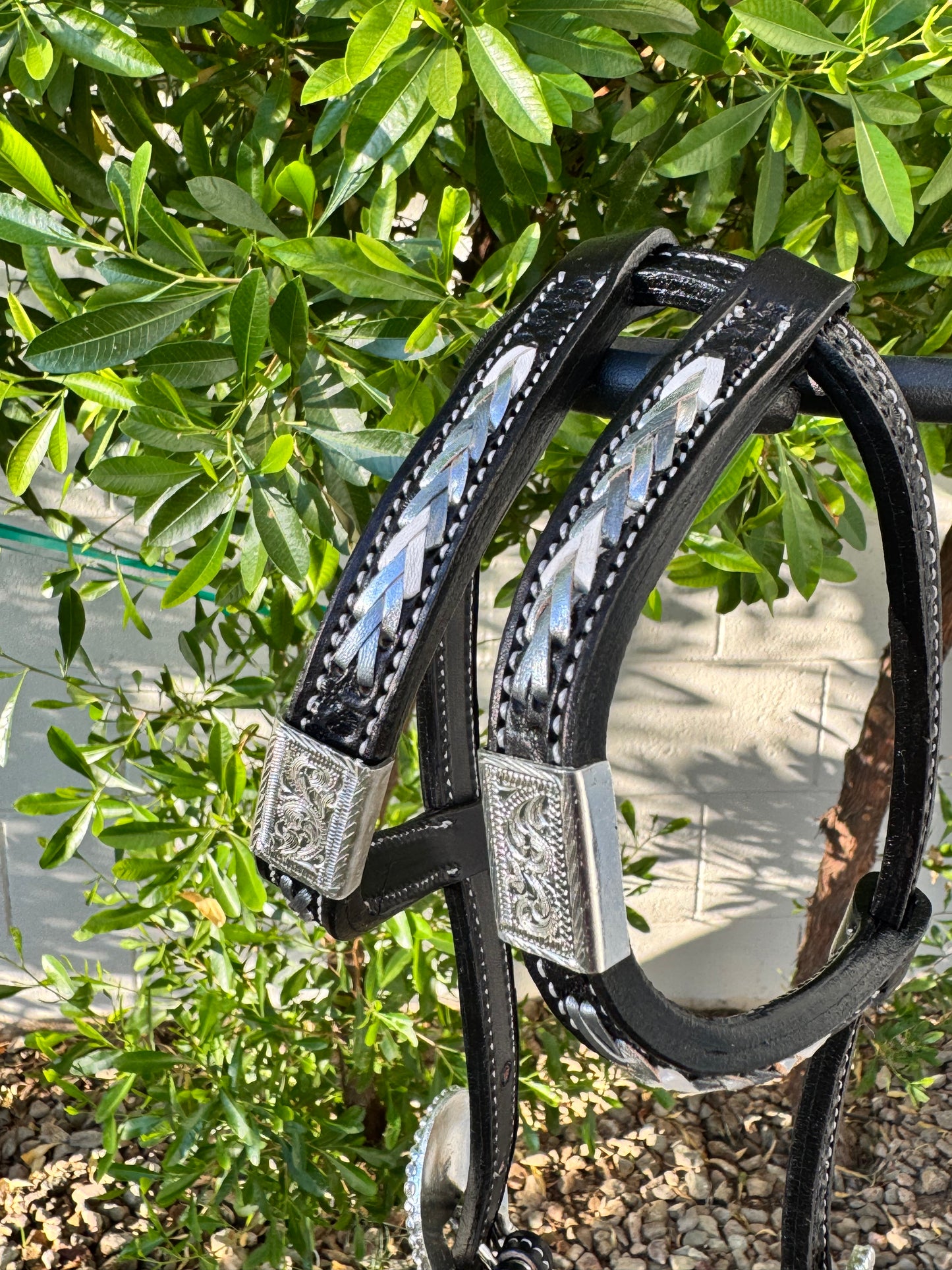 Fairytail Leather Co Black Kangaroo Lace Headstall