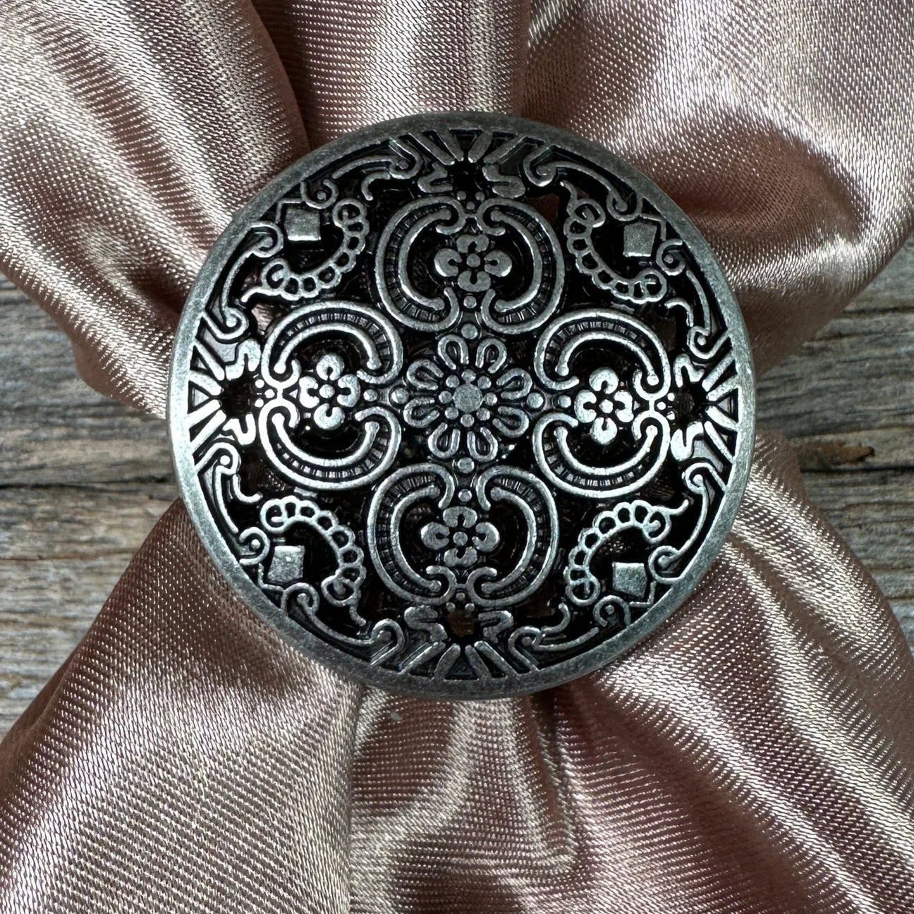 Wild Rag Slide, Antique Silver